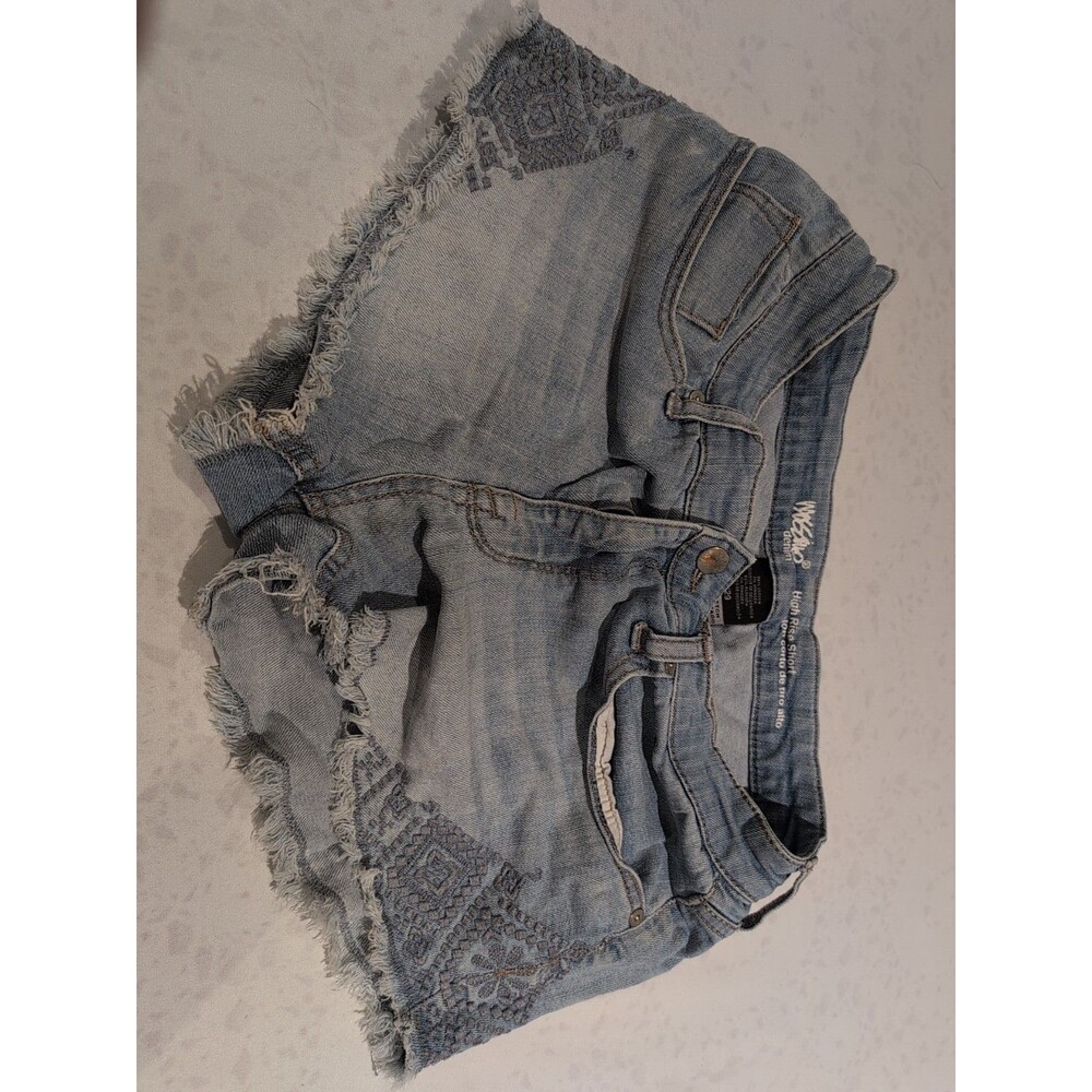 Mossimo High Rise Super Stretch Denim Cutoff Shorts Women’s 8/29 Embroidery